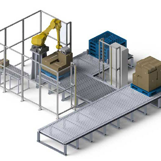 ロボットデパレタイズシステム（パレット荷下ろし）